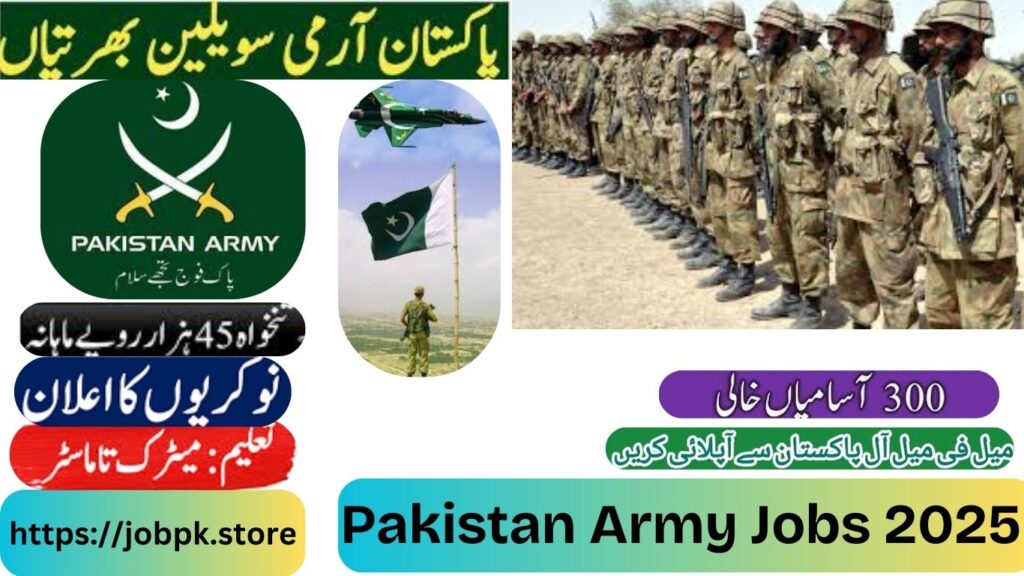 Pakistan Army Jobs 2025: Latest Career Opportunities in Pakistan Army - Apply Now!