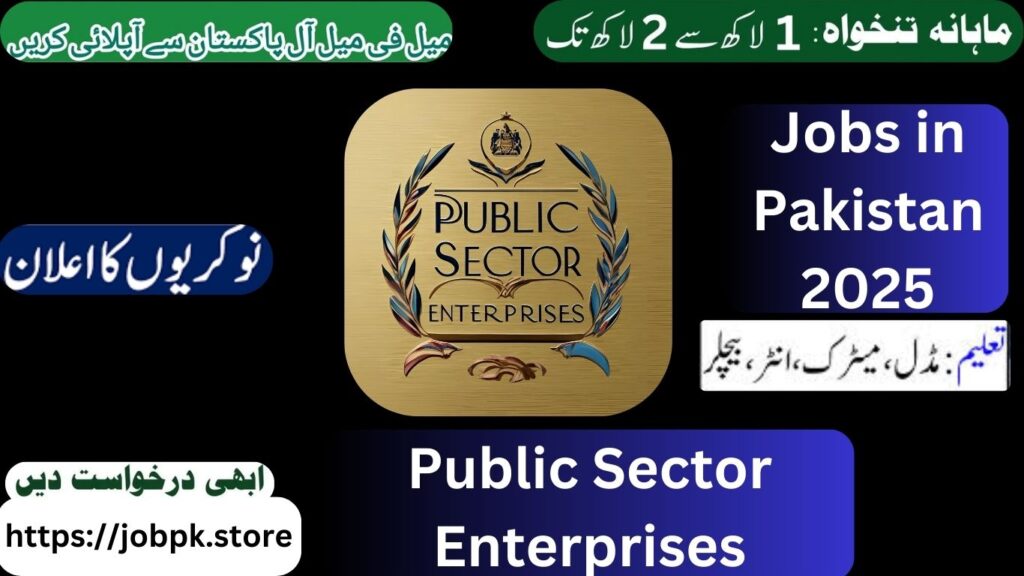 Top Public Sector Enterprises Jobs in Pakistan 2025 – Apply Now for Exciting Opportunities