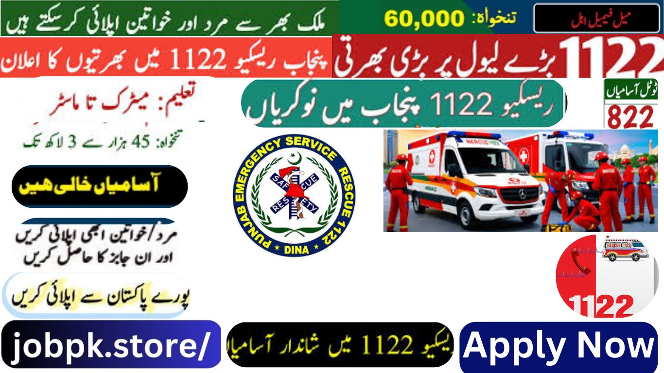 Best Rescue 1122 Jobs in Pakistan 2025