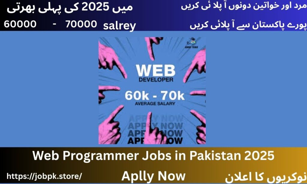Web Programmer Jobs in Pakistan 2025