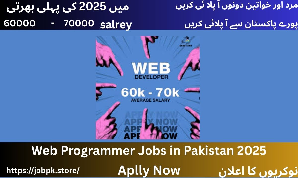 Web Programmer Jobs in Pakistan 2025