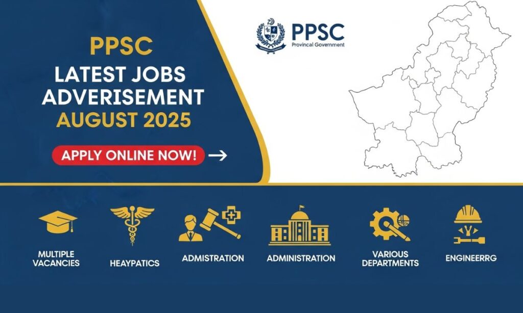 PPSC Latest Jobs Advertisement August 2025 – Apply Online Now!